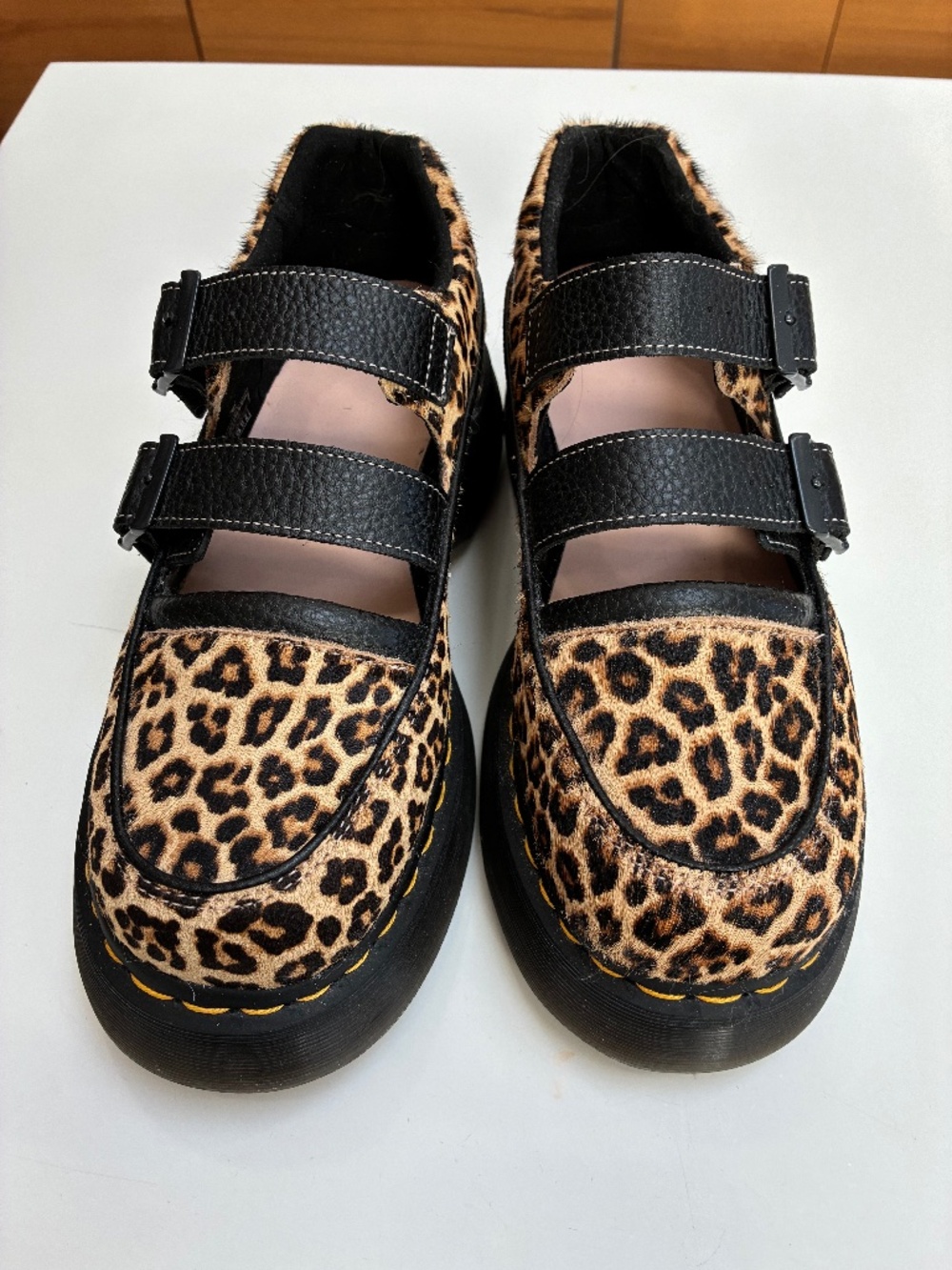 Dr. Martens Buzz Leopard  Ponyhair Mary Jane Sz UK5/US7